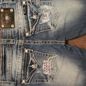 Womens 27/26 cropped Miss me jeans